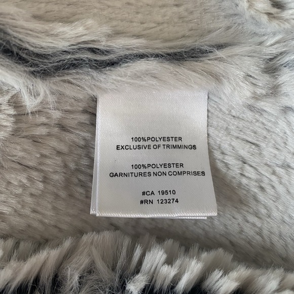 Lole Gray Faux Suede Leather Patch Sherpa Fur Lined Jacket Parka - Women's Sz S - Picture 8 of 12